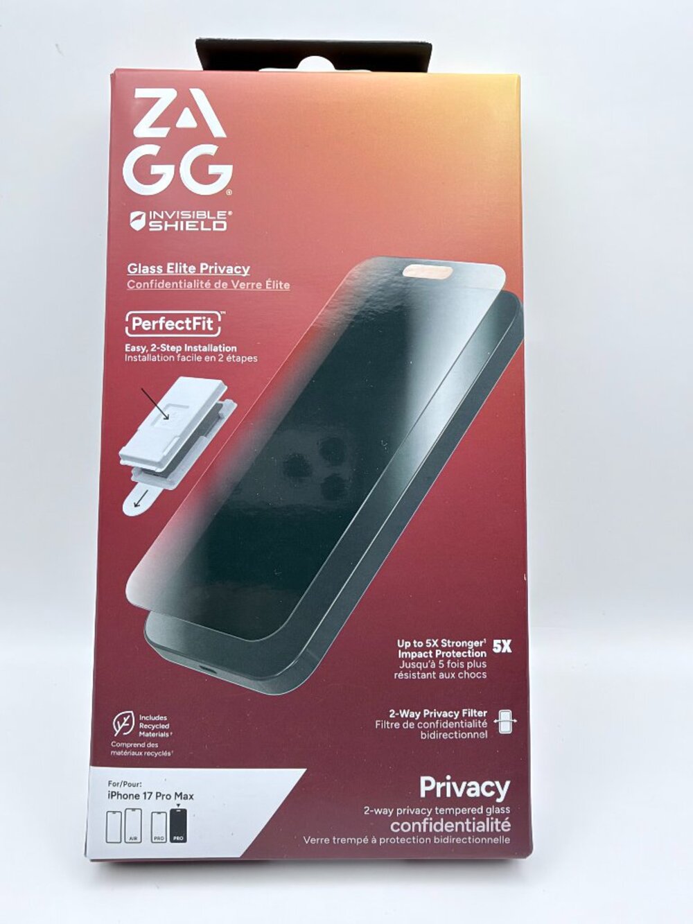 ZAGG Glass Elite Privacy for iPhone 17 Pro Max